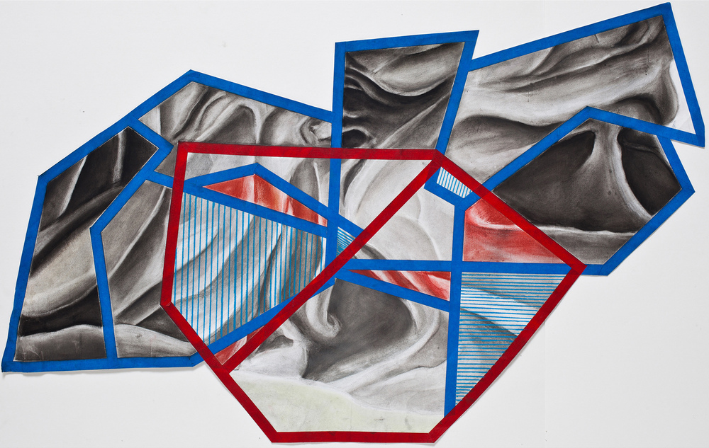 sunyoungna - The second piece is the representation of Social and News Media within the Digital Media. Red and Blue line shows and captures the separated but also interconnected community.
