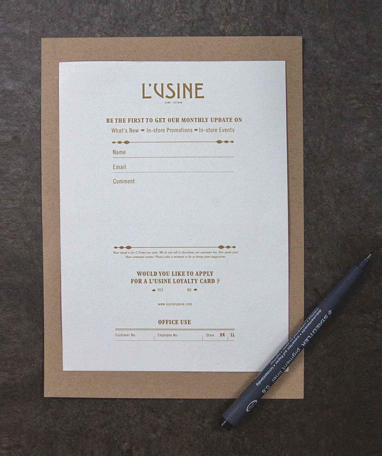 Cam-Anh Luong - Customer Form, 2015